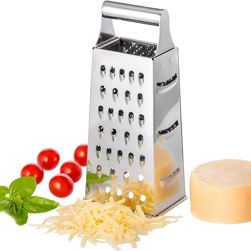Stainless Steel Box Grater: Versatile Kitchen Tool for Precision Grating
